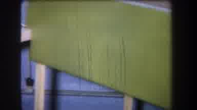 Volmer Yucaipa California USA (1965): Wooden Trays Stacked Together In A Line In