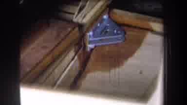 Volmer Yucaipa California USA (1965): A Metal Brace Is Screwed Into Wood Where A