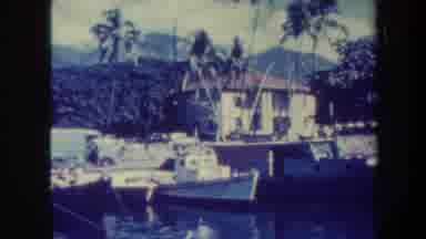 Honolulu Hawaii USA (1967): A Tropical Village With Fishing Boats On The Water And