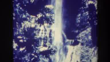 Honolulu Hawaii USA (1967): A Large Steep Waterfall Falling Down Rock In A Jungle