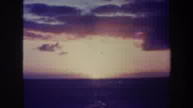 Honolulu Hawaii USA (1967): The View Of The Beautiful Sunset Near The Silent Sea