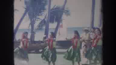 Honolulu Hawaii USA (1967): The Group Of Girls Are Dancing And The People Are
