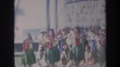 Honolulu Hawaii USA (1967): People In HONOLULU HAWAII Welcoming Visitors With