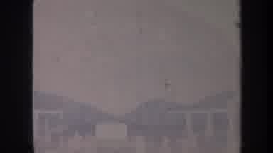 Honolulu Hawaii USA (1967): View Of White Structure And Building On Sunny Windy