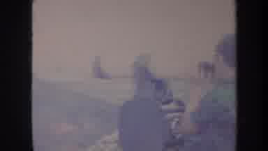 Honolulu Hawaii USA (1967): Man Looking Through Telescope Viewing A Distant