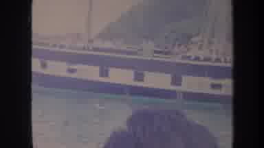 Honolulu Hawaii USA (1967): People On Sailboat Play With Playful Dolphins At Sea