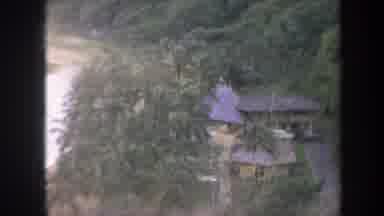 Honolulu Hawaii USA (1967): The Panoramic View Of A House Located Near To River