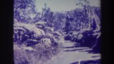 Honolulu Hawaii USA (1967): An Empty Road Cuts Through A Rocky Mountainside