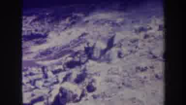 Honolulu Hawaii USA (1967): A Rocky Area Has A Small Amount Of Smoke Going Across