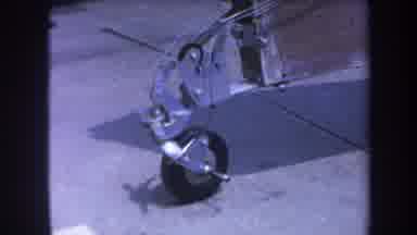 Volmer Yucaipa California USA (1969): A Wheel Support Is Attached To A Wood Beam
