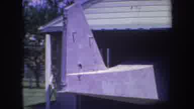 Volmer Yucaipa California USA (1969): Tail Of An Unfinished Aircraft Juts Out From