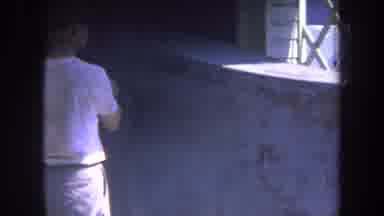 Volmer Yucaipa California USA (1969): Man Painting Wall White