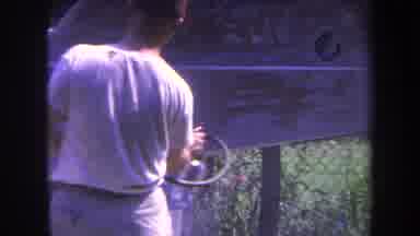 Volmer Yucaipa California USA (1969): Man Skillfully Painting The Tail Of A Small
