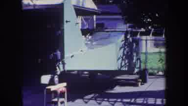 Volmer Yucaipa California USA (1969): Talking With The Family In The Backyard