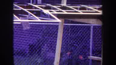 Volmer Yucaipa California USA (1969): Camera Pans Along Chain Link Fence With