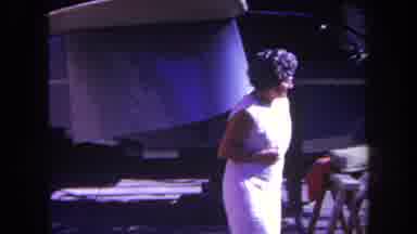 Volmer Yucaipa California USA (1969): Woman Excitedly Opens Door