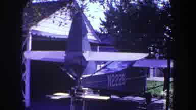 Volmer Yucaipa California USA (1969): Short Video Of Old Airplane Sitting Outside