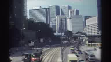 Hong Kong (1982): Cars Drive On A Freeway