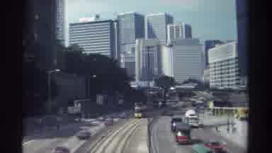 Hong Kong (1982): A Big City With A High Volume Of Cars And Huge Buildings
