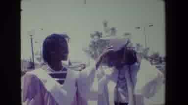 Lansing Michigan (1983): A Graduation Picture With Two Friends Or Sisters And
