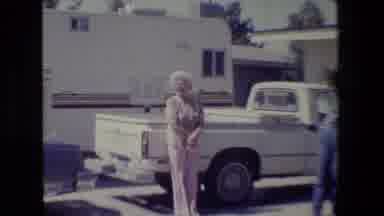 San Francisco California (1984): Three Older Women Meet By A White Toyota Truck To