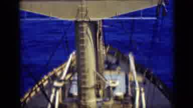 Cairo Egypt (1946): View From Top Of Mast Of Ship Deck Ladder Ocean Water