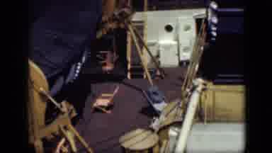 Cairo Egypt (1946): Large Ship Crossing The High Seas With A Few Barrels And With
