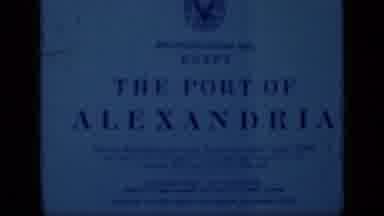 Cairo Egypt (1946): CAIRO EGYPT Port Alexandria Title Text Boat Ship Water