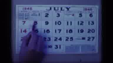Cairo Egypt (1946): The Person Mark The Date In The Calendar
