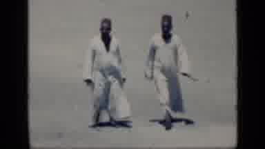 Cairo Egypt (1946): Middle Eastern Men Walking Then Shown In Front Of What Appears