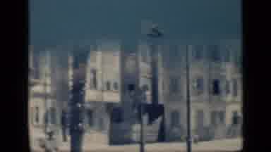 Cairo Egypt (1946): White Castle Four Corner Towers Waving Flag