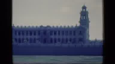Cairo Egypt (1946): Large Building Next To A River And A Row Of Other Buildings