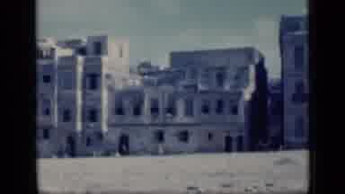 Cairo Egypt (1946): Old Film Of European City With People Walking In The Streets