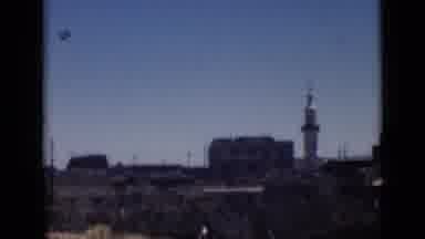 Cairo Egypt (1946): Building With Minaret Tower Man On Donkey Under Palm Trees