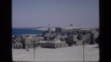 Cairo Egypt (1946): Old City In The Middle Of The Desert And People Passing Need