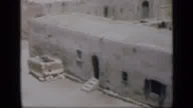 Cairo Egypt (1946): Abandoned Structures In A Desert Area Near A Body Of Water