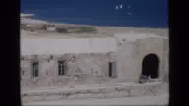 Cairo Egypt (1946): View Of Stone Building On Ocean Beach On Bright Sunny Day