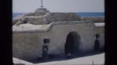 Cairo Egypt (1946): Crumbling Facade Of Religious Ruins Near Ocean