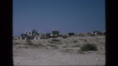 CAIRO EGYPT-1946: Desert Landscape and Park with Stone Buildings