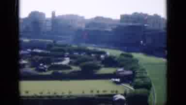 Cairo Egypt (1946): Sculptured Garden Central Park Grounds Surrounded By White