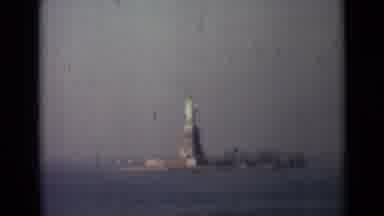 London England (1946): Going Around The Statue Of Liberty In New York From A