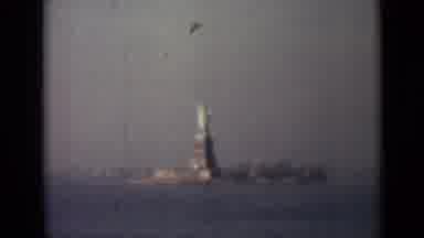 London England (1946): Entering The Waters Of The Statue Of Liberty