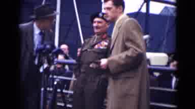 London England (1946): Men Speech Soldiers Country