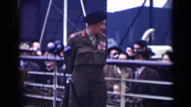 London England (1946): A Security Guard Making Jokes With The Crowds At The Event