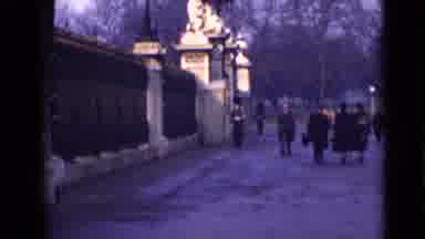 London England (1946): People In London Walking By The Palace