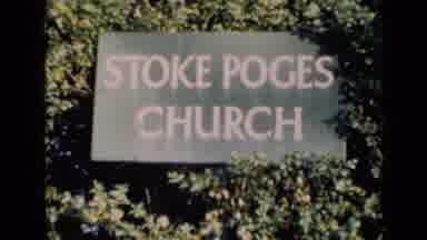 London England (1946): A Church Sign That Looks Old Followed By A Picture Of A