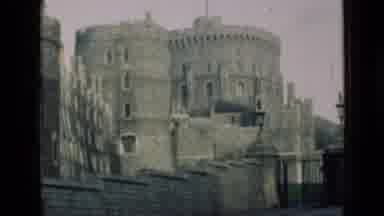 London England (1946): The Archway Entrance To An Old Structure Is Followed By A