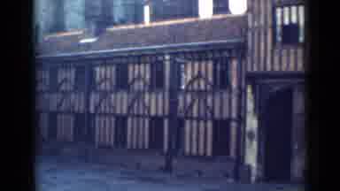 London England (1946): Some Buildings In A Very Old City In The Middle Of Nowhere