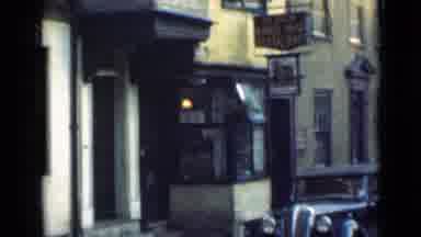 London England (1946): The Car Standing In Front Of The Building