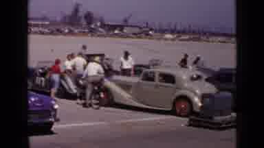 San Diego California USA (1949): Men Grouped Together Outside With 1960s Retro